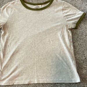 Divided H&M Basic, white/grey, M